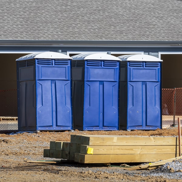 are there any restrictions on where i can place the porta potties during my rental period in Stroud OK